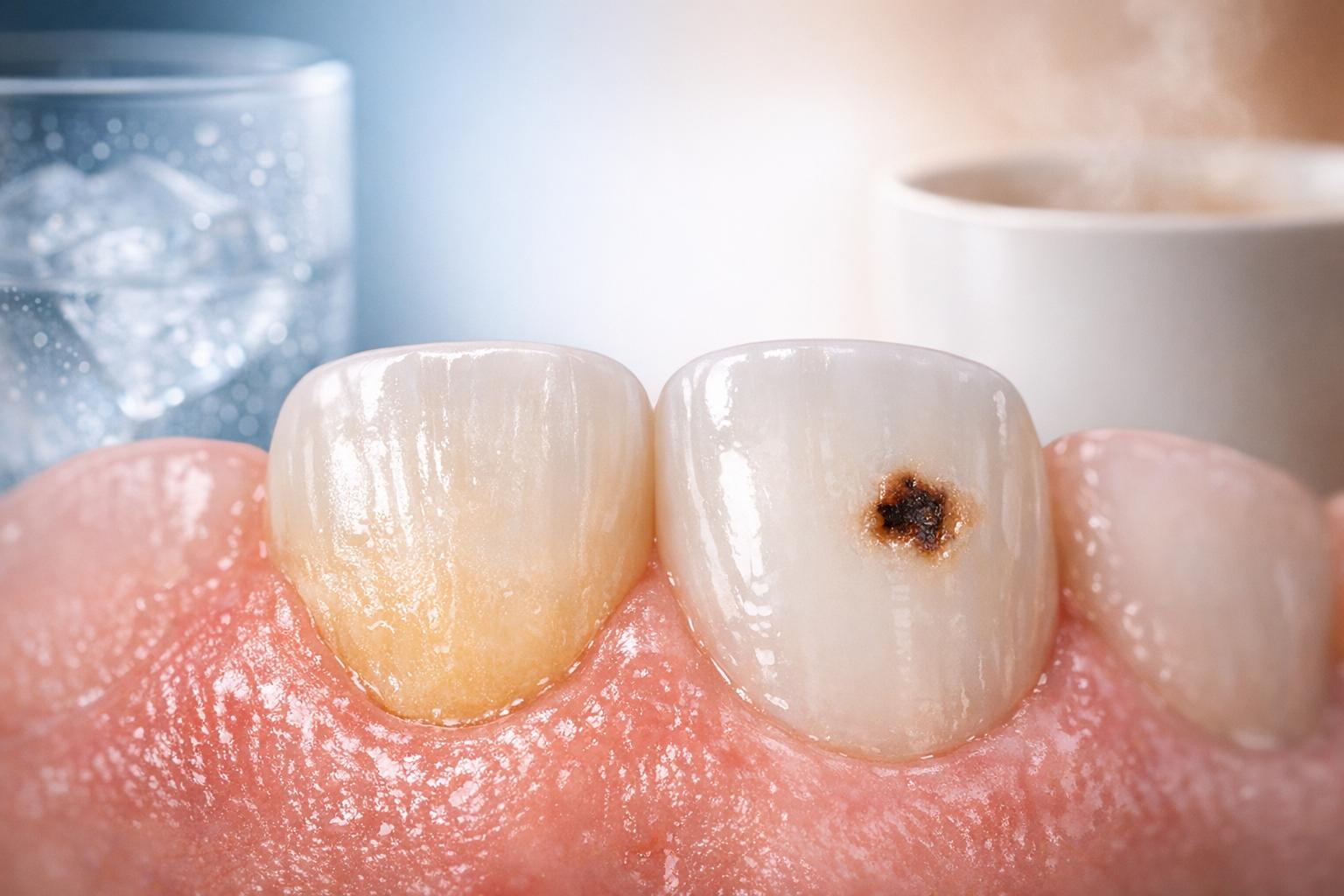 Kälte- oder Heißempfindlichkeit: freiliegende Zahnhälse oder Karies?